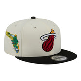Miami Heat Injection Localized 9FIFTY Snapback Hat White