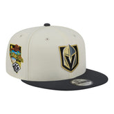 NHL Vegas Golden Knights New Era Injection Localized Two-Tone 9FIFTY Snapback Hat - White/Charcoal