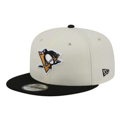 NHL Pittsburgh Penguins New Era Injection Localized Two-Tone 9FIFTY Snapback Hat - White/Black
