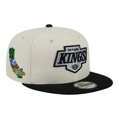 NHL Los Angeles Kings New Era Injection Localized Two-Tone 9FIFTY Snapback Hat - White/Black