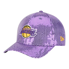 Los Angeles Lakers Women's Sequin M-Crown 9FORTY Adjustable Hat Purple