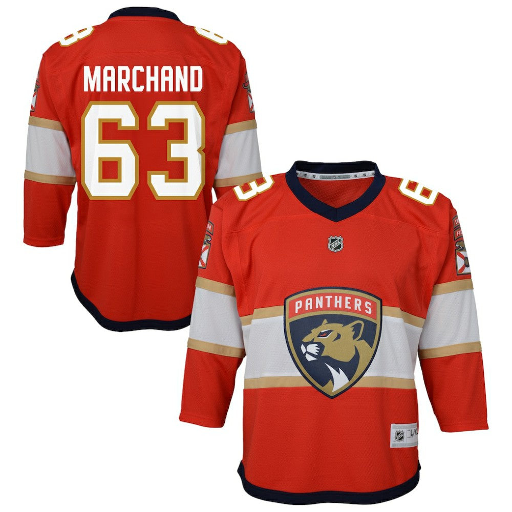NHL Brad Marchand Florida Panthers Outerstuff Youth Home Replica Jersey - Red