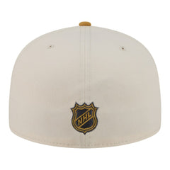 NHL Vegas Golden Knights New Era Colorpack Two-Tone 59FIFTY Fitted Hat - Cream/Tan