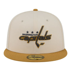 NHL Washington Capitals New Era Colorpack Two-Tone 59FIFTY Fitted Hat - Cream/Tan