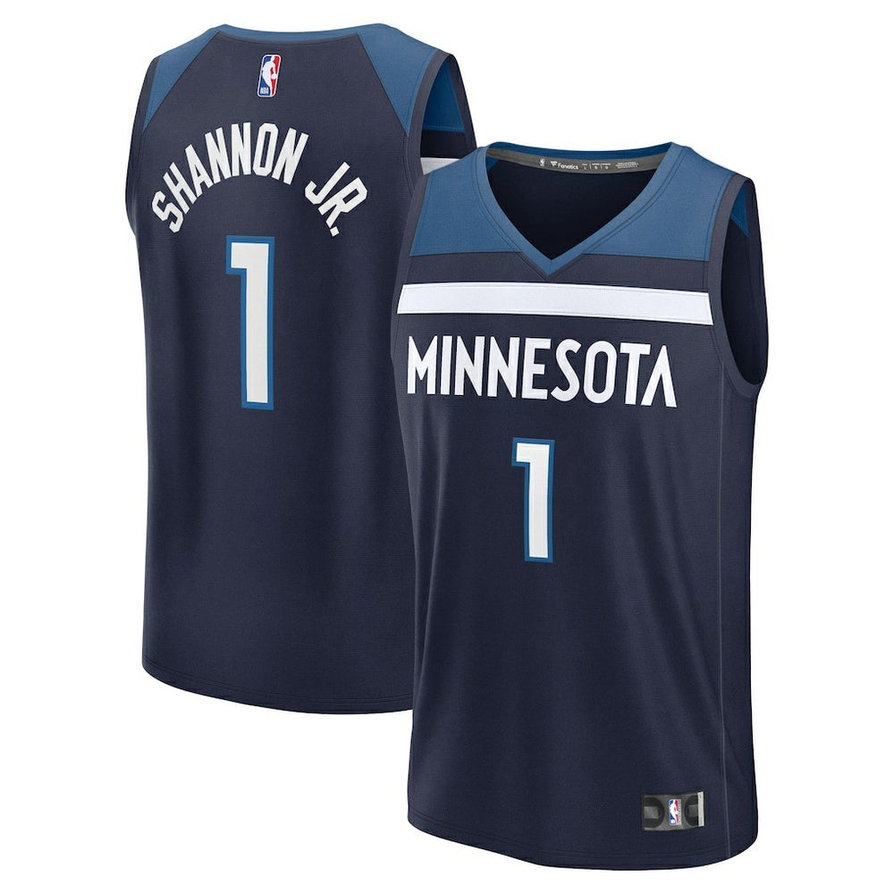 NBA Terrence Shannon Jr. Minnesota Timberwolves Fast Break Replica Jersey - Navy - Icon Edition
