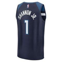 Terrence Shannon Jr. Minnesota Timberwolves Fast Break Replica Jersey Navy Icon Edition