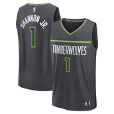 Terrence Shannon Jr. Minnesota Timberwolves Fast Break Replica Jersey Statement Edition Anthracite