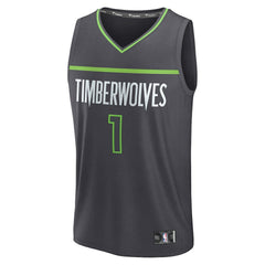 NBA Terrence Shannon Jr. Minnesota Timberwolves Fast Break Replica Jersey - Statement Edition - Anthracite