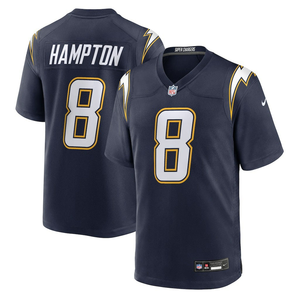 NFL Omarion Hampton Los Angeles Chargers Alternate Super Chargers Game Player Jersey - Navy