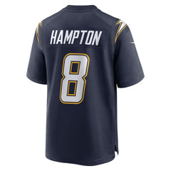 NFL Omarion Hampton Los Angeles Chargers Alternate Super Chargers Game Player Jersey - Navy