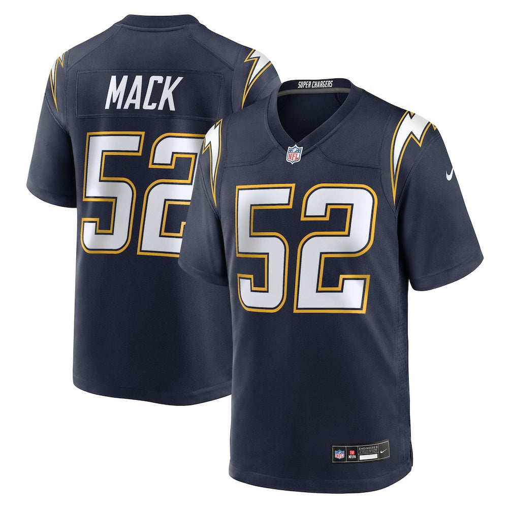 NFL Khalil Mack Los Angeles Chargers Alternate Super Chargers Game Player Jersey - Navy