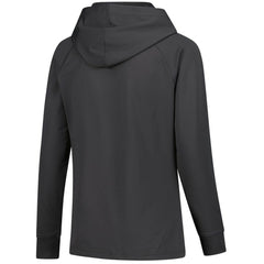 NHL Connor Bedard Chicago Blackhawks Levelwear Women's Impression Name & Number Raglan Hoodie - Charcoal