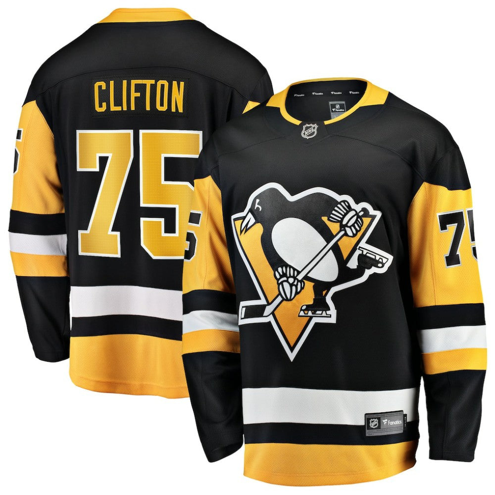 NHL Connor Clifton Pittsburgh Penguins Fanatics Home Breakaway Jersey - Black