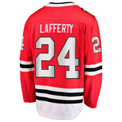NHL Sam Lafferty Chicago Blackhawks Fanatics Home Breakaway Jersey - Red