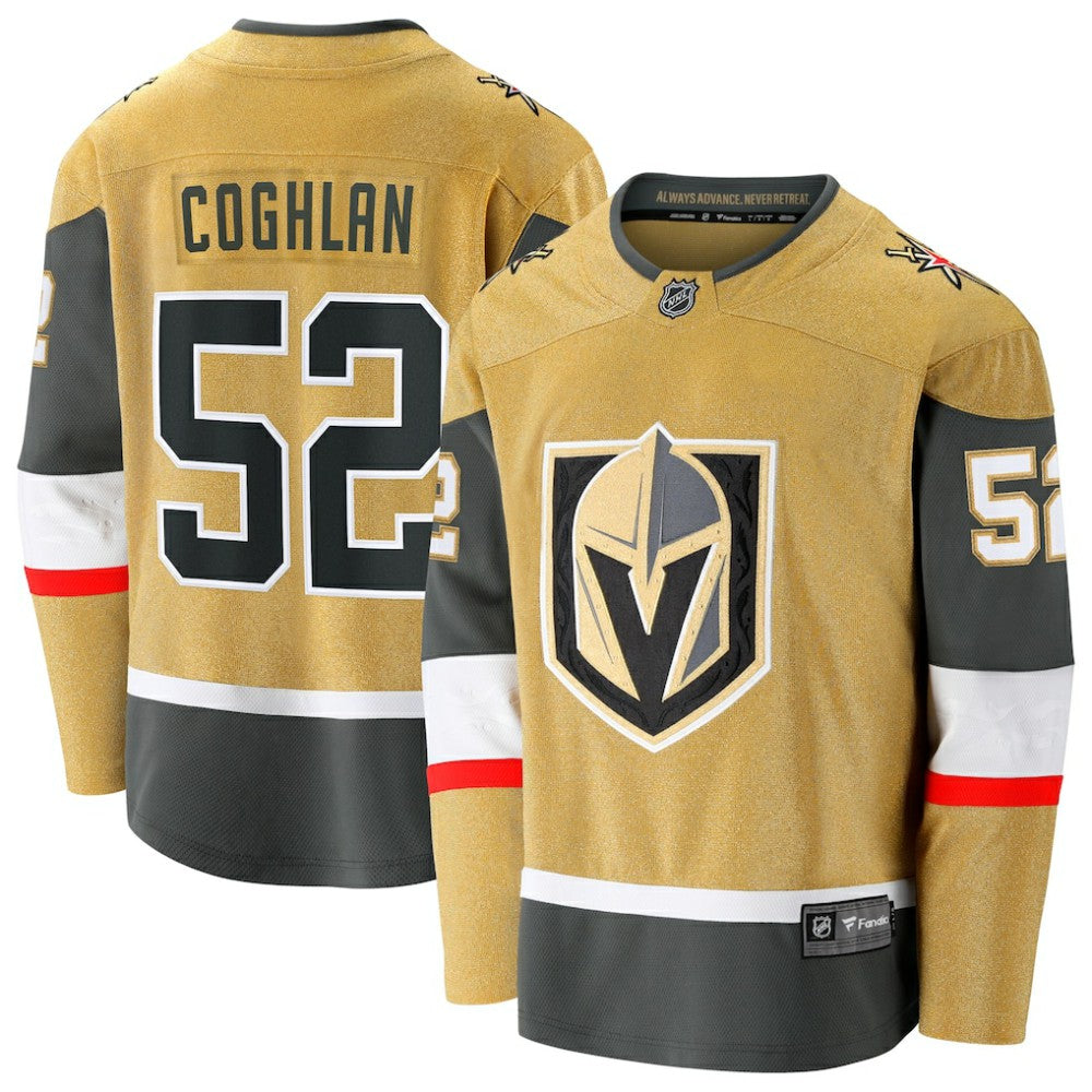 NHL Dylan Coghlan Vegas Golden Knights Fanatics Home Breakaway Jersey - Gold
