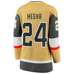 NHL Jaycob Megna Vegas Golden Knights Fanatics Women's Home Breakaway Jersey - Gold