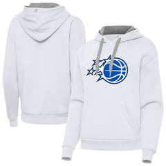 Orlando Magic Antigua Women's New Logo Victory Pullover Hoodie White