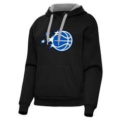 Orlando Magic Antigua Women's New Logo Victory Pullover Hoodie Black
