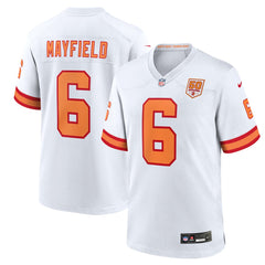 NFL Baker Mayfield '76 Tampa Bay Buccaneers 50th Season Game Jersey - White