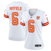 NFL Baker Mayfield '76 Tampa Bay Buccaneers Women's 50th Season Game Jersey - White
