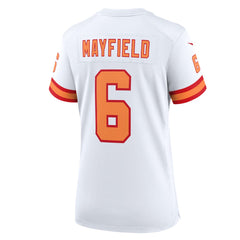 NFL Baker Mayfield '76 Tampa Bay Buccaneers Women's 50th Season Game Jersey - White