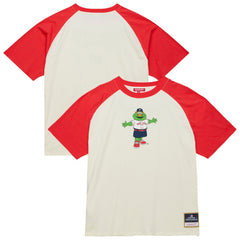 Boston Red Sox Mitchell & Ness Women's Boyfriend Raglan T-Shirt - Cream T-shirts