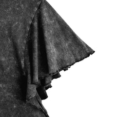Philadelphia Eagles Gameday Couture Women's Relaxed Flutter Sleeve T-Shirt Black