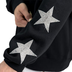 Tampa Bay Buccaneers Gameday Couture Women's Velocity Relaxed Rhinestone Pullover Sweatshirt Black