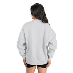 Miami Dolphins Gameday Couture Women's Home Turf Oversized Premium Fleece Pullover Sweatshirt Ash