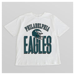 Philadelphia Eagles Gameday Couture Women's Oversized Classic Fierce Focus T-Shirt White