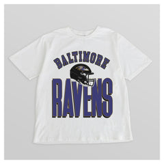 Baltimore Ravens Gameday Couture Women's Oversized Classic Fierce Focus T-Shirt White