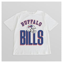 Buffalo Bills Gameday Couture Women's Oversized Classic Fierce Focus T-Shirt White