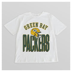 Green Bay Packers Gameday Couture Women's Oversized Classic Fierce Focus T-Shirt White