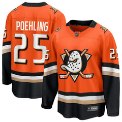 NHL Ryan Poehling Anaheim Ducks Fanatics Home Breakaway Jersey - Orange