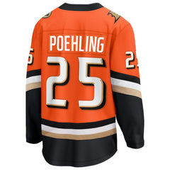 NHL Ryan Poehling Anaheim Ducks Fanatics Home Breakaway Jersey - Orange