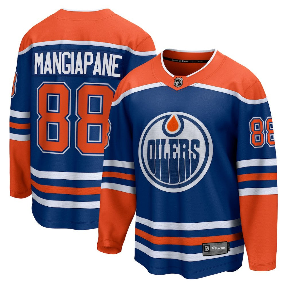NHL Andrew Mangiapane Edmonton Oilers Fanatics Home Breakaway Jersey - Royal