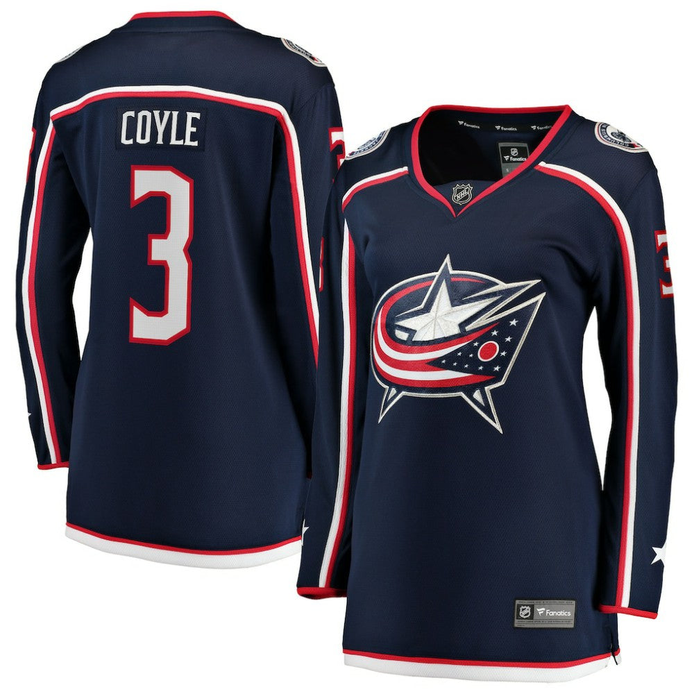 NHL Charlie Coyle Columbus Blue Jackets Fanatics Women's Home Breakaway Jersey - Navy