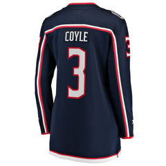 NHL Charlie Coyle Columbus Blue Jackets Fanatics Women's Home Breakaway Jersey - Navy