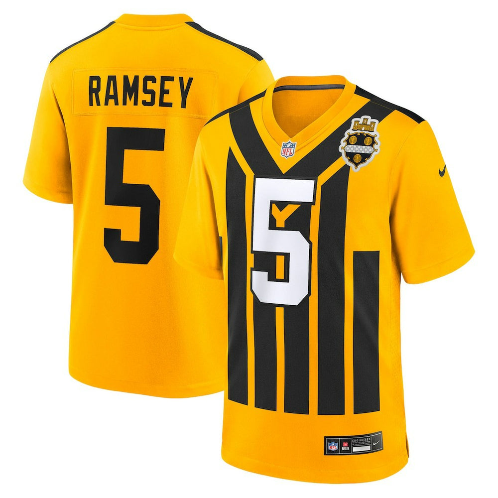 NFL Jalen Ramsey Pittsburgh Steelers Alternate 1933 Throwback Game Jersey - Gold