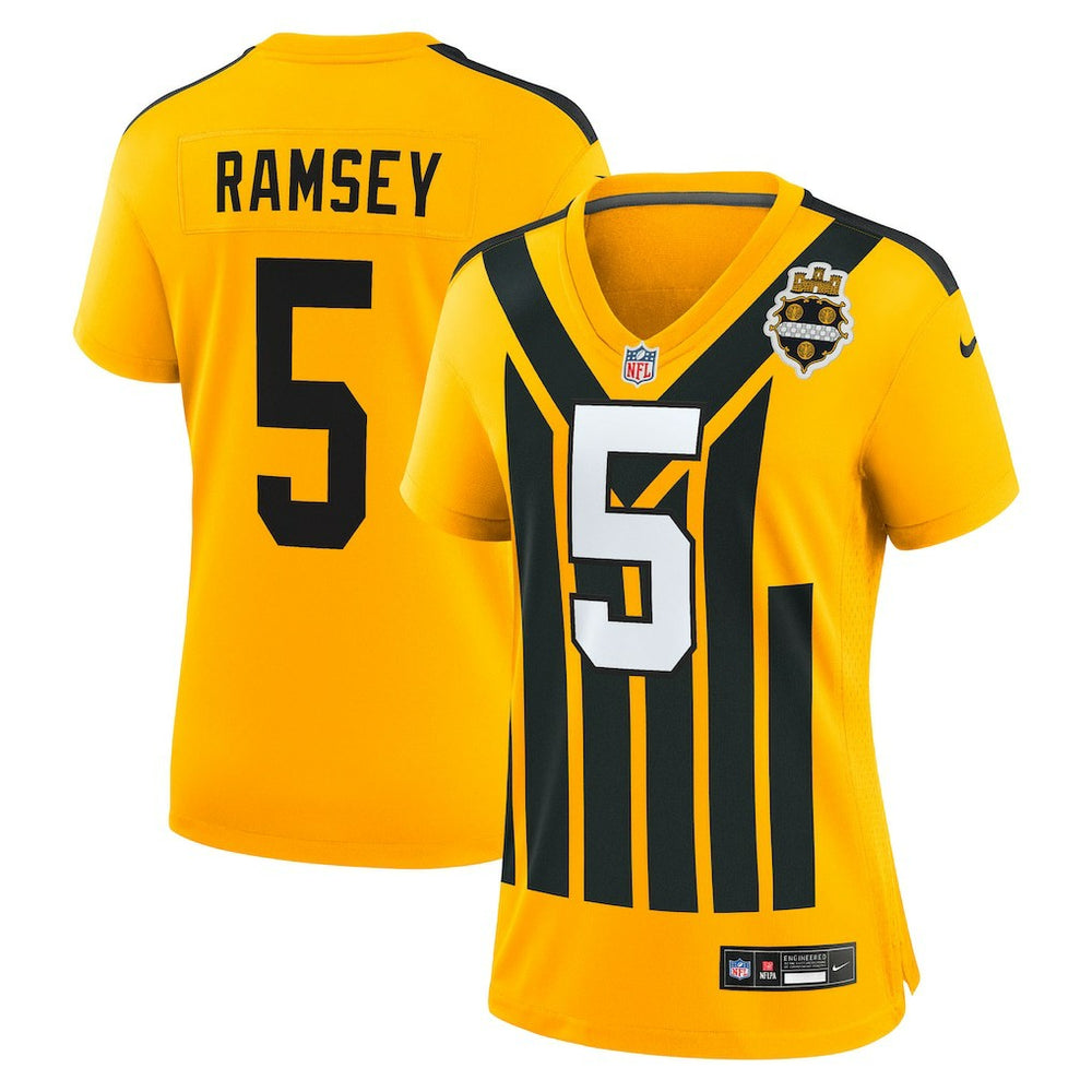 NFL Jalen Ramsey Pittsburgh Steelers Women's Alternate 1933 Throwback Game Jersey - Gold
