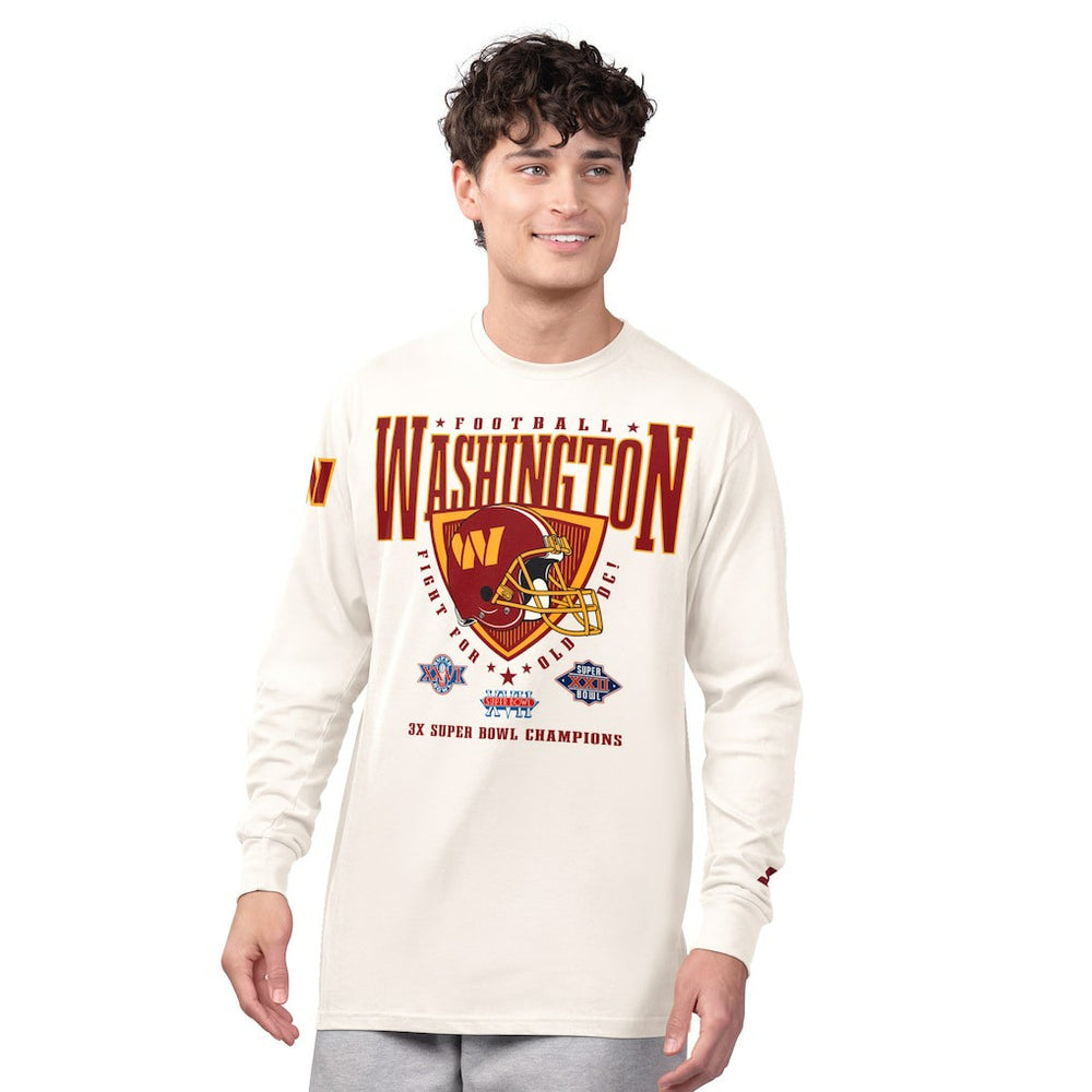Washington Commanders Starter Champions Long Sleeve T-Shirt Cream