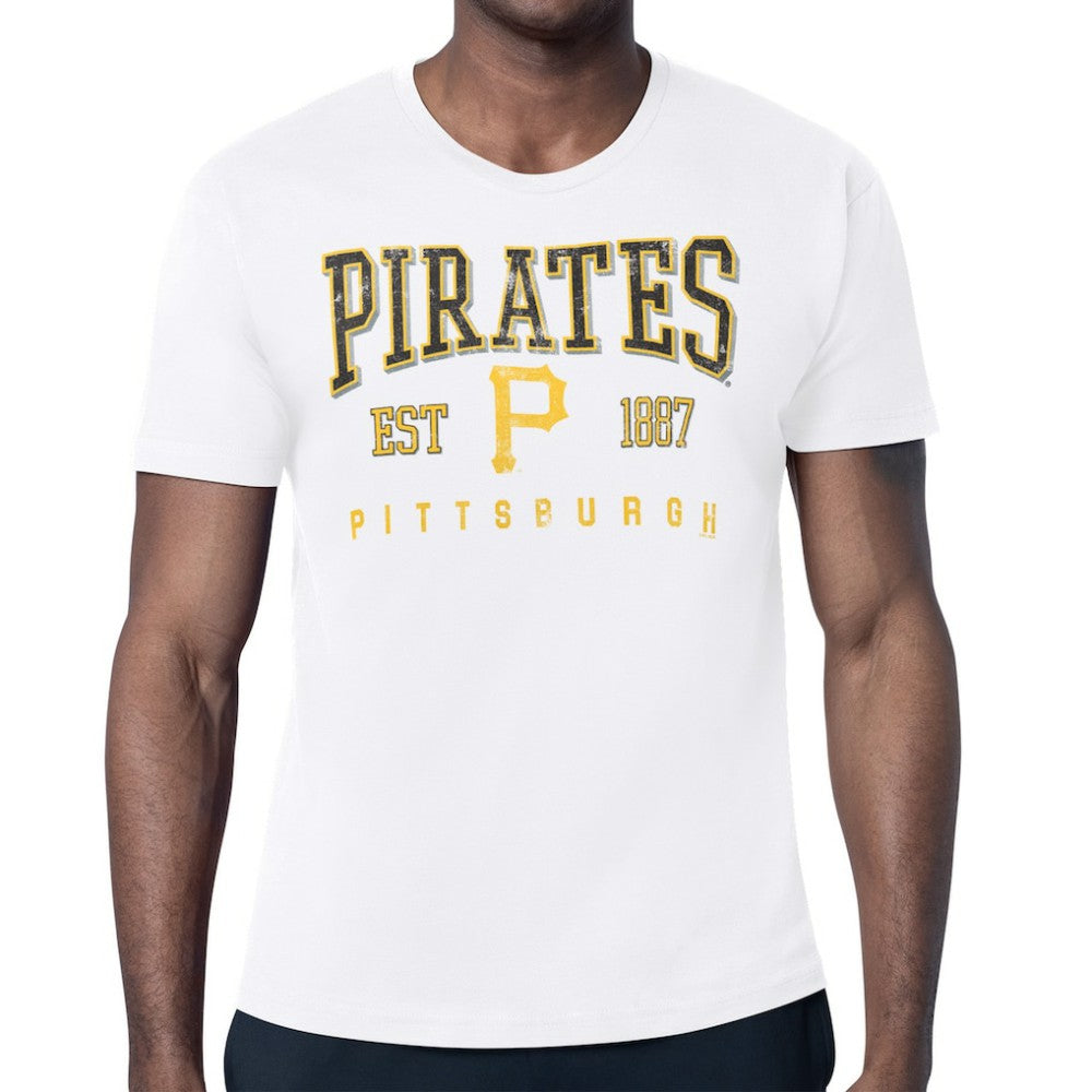 Pittsburgh Pirates Starter Distressed Logo T-Shirt - White T-shirts