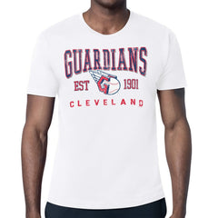 Cleveland Guardians Starter Distressed Logo T-Shirt - White T-shirts