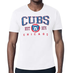 Chicago Cubs Starter Distressed Logo T-Shirt - White T-shirts