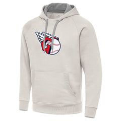 Cleveland Guardians Antigua Victory Pullover Hoodie - Cream Hoodies