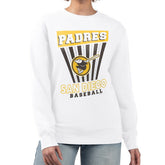 San Diego Padres Starter Women's Poster Print Team Fleece Pullover Sweatshirt - White Pullover