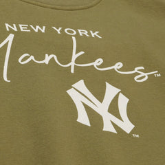 New York Yankees Mitchell & Ness Women's Cooperstown Collection Fleece Sweatshirt - Olive Sweatshirts