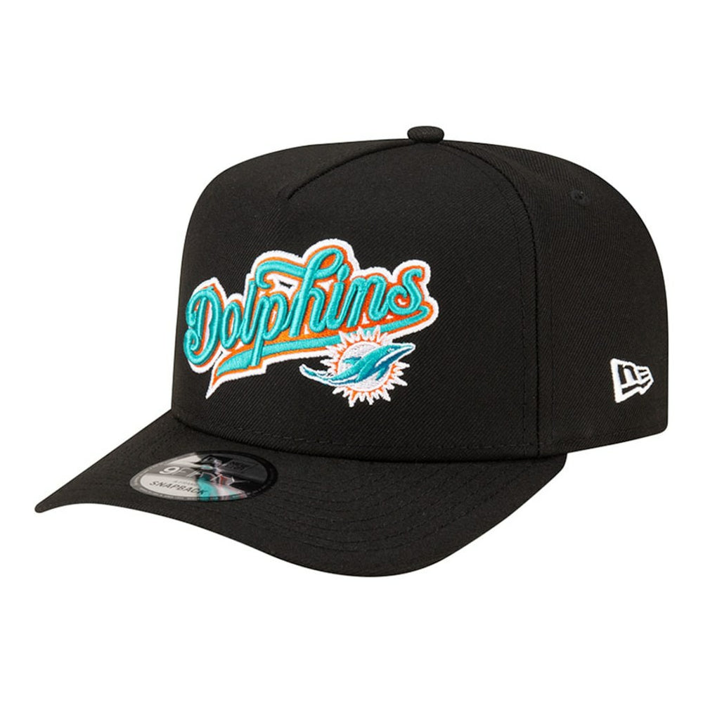Miami Dolphins New Era Born x Raised A-Frame 9FIFTY Snapback Hat Black
