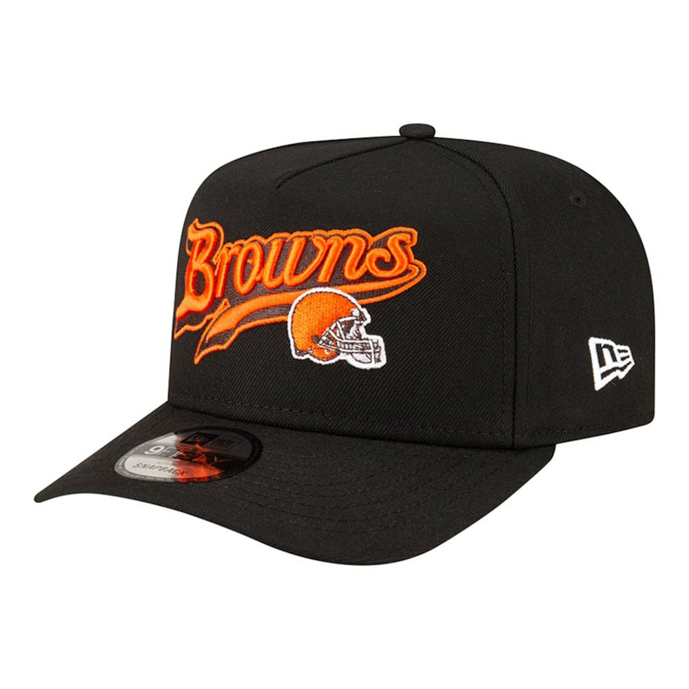 Cleveland Browns New Era Born x Raised A-Frame 9FIFTY Snapback Hat Black