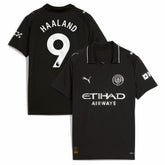 Erling Haaland Manchester City Youth 2025/26 Away Replica Player Jersey Black